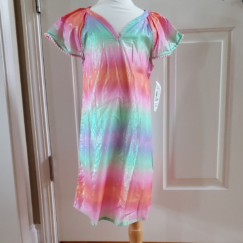 Girls WAVE ZONE Rainbow Swim Coverup Cover Up Dress Size Sm Med Large XL NWT